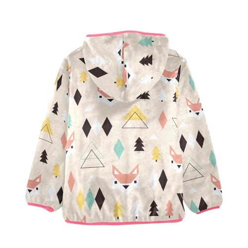 OTVEE Fox Animal Kids Hoodie Jacket Fall Spring Full Zip Warm Outwear Coat2