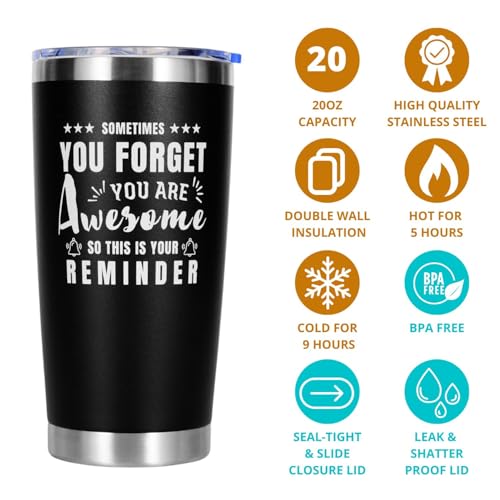 Birthday Gifts Basket For Men Who Have Everything, Unique Presents For Fathers day, Anniversary, Him, Husband, Dad, Grandpa, 20 oz Coffee Tumbler Multitool Gifts Set, You're Awesome Gifts - Image 3