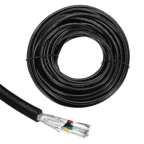 Câble blindé 22AWG UL2464 MECCANIXITY 15,2m gaine PVC 6 conducteurs pour câblage domestique