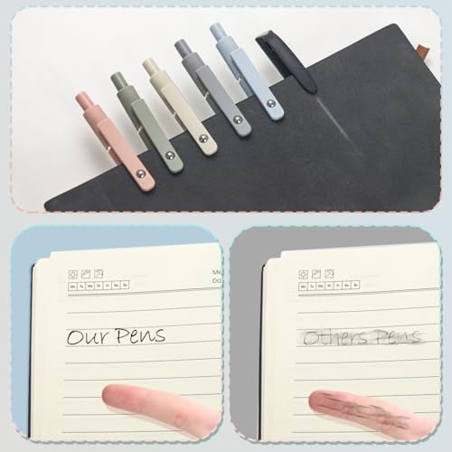 Set de 5 bolígrafos gel escritura suave 0.5mm miniatura 3