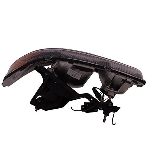 HEADLIGHTSDEPOT Headlight Compatible With GMC Sierra GMC Yukon 1500 99-06 Left Right Pair Halogen Headlight Clear Lens - Thumbnail 6