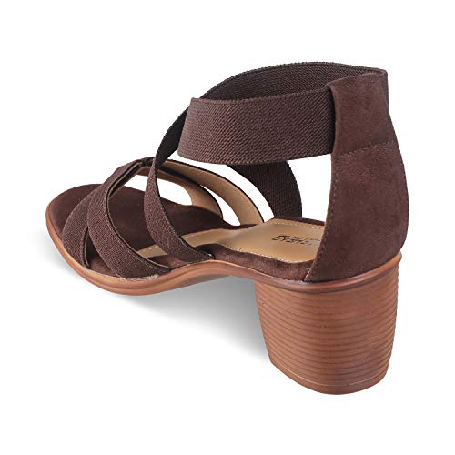 Image of SOLE HEAD Brown Heels Women Sandal