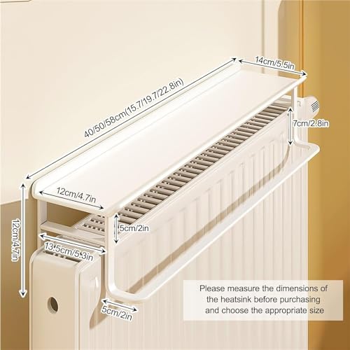 Étagère de radiateur flottante facile à installer sans outils