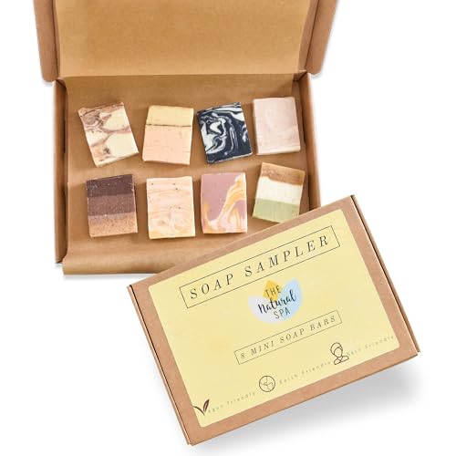 Home Made Soap Bar, Includes 8 Handcrafted Vegan Soap Bars, 