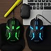 Mouse Gamer com Fio, USB-RGB, 4 Botões, 800-1600 DPI, Iluminação LED Colorida, Design Ergonômico e Leve – Compatível com Windows, Mac OS, Linux Plug and Play #3