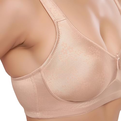 Image of juliet Women's Non Padded Solid Minimizer Bra Grey Rose