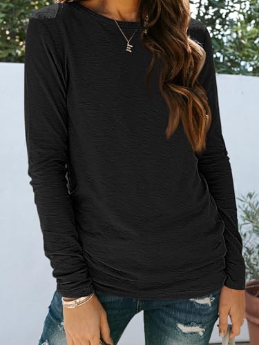 AUTOMET Long Sleeve Shirts for Women Business Casual Tops Fall Fashion Clothes Workout Plus Size Teacher School Outfits 2025
