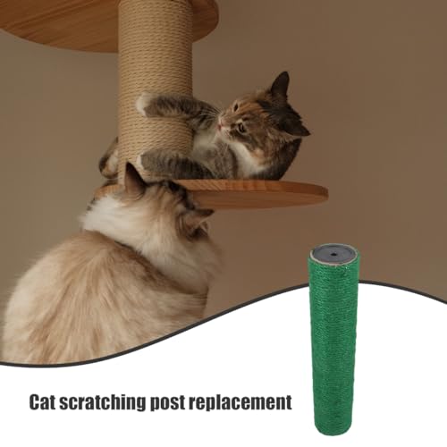 Poste para rascador de gatos popetpop de madera con cuerda de sisal miniatura 6