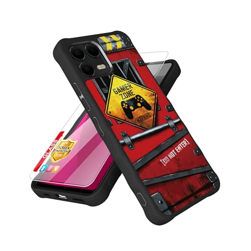 Compatible with T-Mobile Revvl 8 Pro Case [with Tempered Glass Screen Protector][Luminous Effect] for T-Mobile Revvl 8 Pro Phone Case