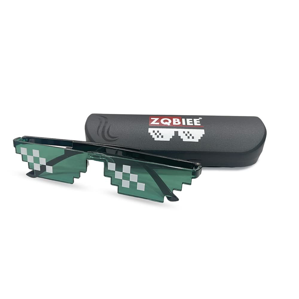 ZQBIEEThug Life Sunglasses Pixel Gangster Gangster Life Funny Novelty Shades