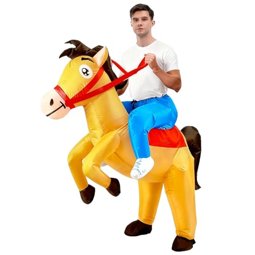 Costume de cheval gonflable pour adulte RHYTHMARTS pour déguisement d'équitation