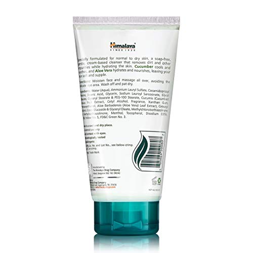 Himalaya Moisturizing Aloe Vera Face Wash For Smooth, Clean, Hydrated & Soft Skin, 5.07 Oz #TOP1