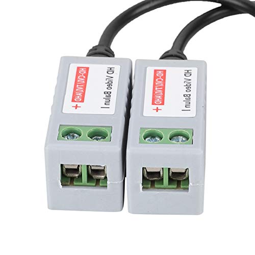 Sonew Video-Balun, HD 1080P Balun Passiver Video Twisted Passiv Video Transceiver Balun Sender für CVI/TVI