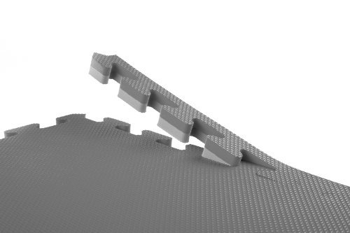 Norsk Sport Multi-Purpose Reversible Foam Mats - Eva Foam Interlocking Tiles (Blue/Black 12 Tiles - 48 Sq. Ft.) #TOP4