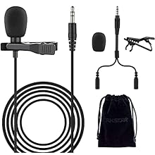 WIDELY USED - The TAKSTAR Lavalier Microphone is suitable for recording movies, interviews, YouTube videos, network singing, karaoke, online classes, games, selfie recording, vlogs, and streaming. PLUG & PLAY - This 3.5mm jack clip microphone is comp...