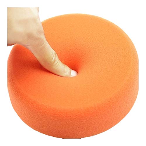 1pcs éponge de Polissage lustrage fartage Pad Roue, 150mm Voiture Polissage Pads, for la Voiture Polisseuse Tampon Orange Pad Kit,