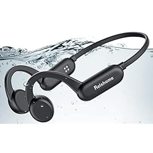 wasserdichte Knochenschall Kopfhörer, Sport Kopfhörer mit 8G Speicher, MP3 Modus, Mikrofon, kabellos Bluetooth 5.2 Open…