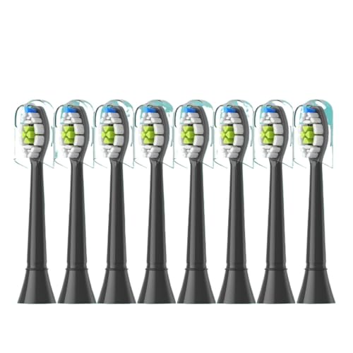 4/8�̌����p���u���V�w�b�h�ɑΉ��BPhilips Sonicare �\�t�g�d���u���V�w�b�h 4100 6500 6100 7500 5 �ɑΉ��B(8pcs Black)