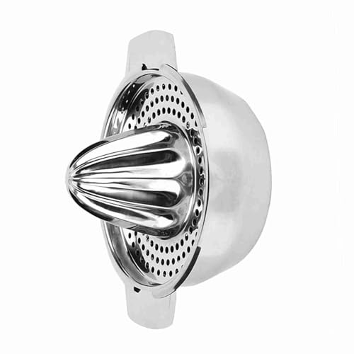 Espremedor de limão manual de aço inoxidável, espremedor portátil com alças convenientes, separa efi