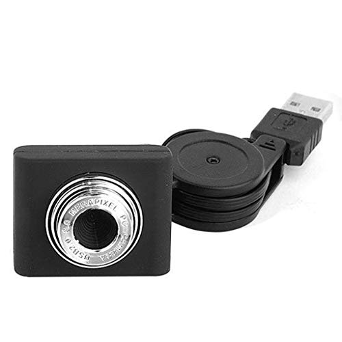 GANYKQ Cámara web de 8 millones de píxeles para cámara de computadora web con micrófono para computadora de escritorio, portátil, USB Plug and Play para Vid