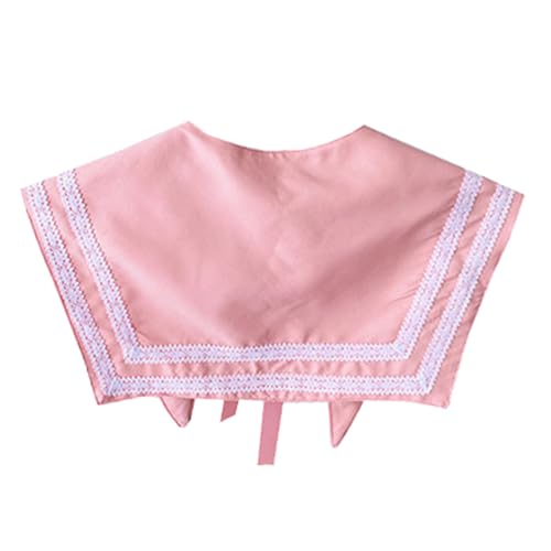 Women's Fake Sailor Collar JK School Uniform Lacework Shawl Cape2