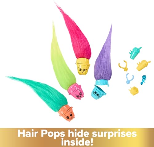 Mattel DreamWorks Trolls Band Together Toys, Mount Rageous Playset with Queen Poppy Small Doll & 25+ Accessories, 4 Hair Pops - image 3