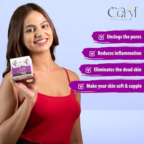 Image of Caryl 200 gm Clean & Clear Sugar Face Scrub | Tan & Dirt Removal Scrub | Skin Exfoliating, Removes Blackhead, Dead Skin | Face & Body Scrub for Women & Men | All Skin Types | Paraben & Sulfate Free