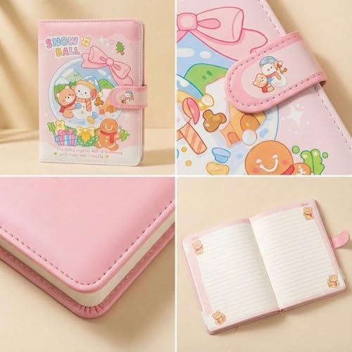 Image of FunBlast Diary for Girls - Christmas Kawaii Diary for Kids, Journal Diaries for Girls, Notepad for Students Stationary Items, Birthday Gifts (98 Sheets) (Pink)