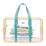 Bolsa de playa impermeable – Bolsa de playa transparente con cremallera | Bolsa de playa transparente transparente de gran capacidad, bolsa de malla impermeable, Rosa., ver descripción