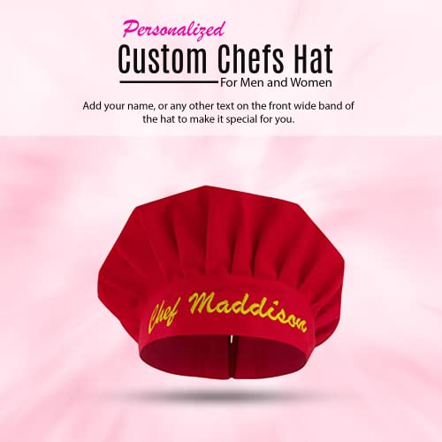 Personalized Passion Personalized Chef Hats For Men And Women - Custom Chefs Hat With Embroidered Name thumb #1