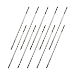 10PCS RC Toy Pushrod Connector Double End Threaded Rod Stainless Steel Rod Linkage for RC Airplane Helicopter Car Boat DIY Model Toy Parts (M3X150mm)