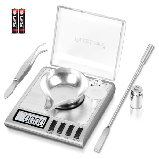 Fuzion Milligram Scale, 50g/0.001g Digital Milligram Scale with Calibration Weights, Jewelry and Gem Scale, Mg Scale for Powder, Reloading, Includes Scoop, Powder Pan and Tweezers