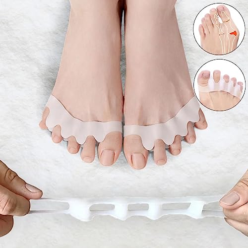Par Separador De Silicone Para Dedos Pés Calos Joanete Corretor Ortopédico