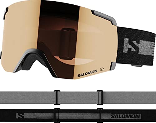 Salomon S/View Access Maschera Sci Snowboard Unisex, Campo visivo esteso, Riduzione di affaticamento oculare e raggi riflessi, Senza appannamento