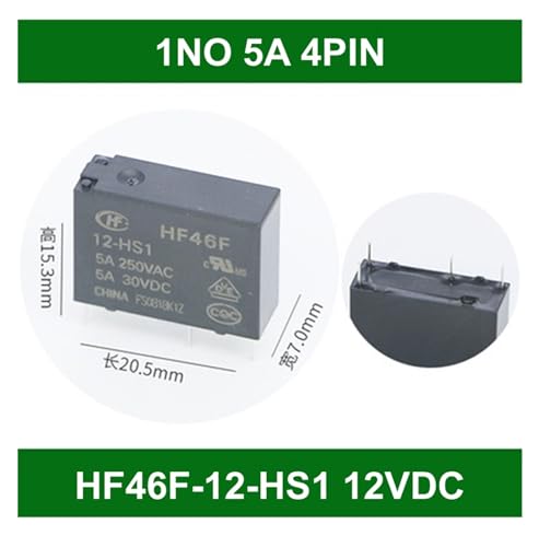 Relais HF46F-5 12 24-HS1 commutation 5A sécurisée pour automatisme - 2