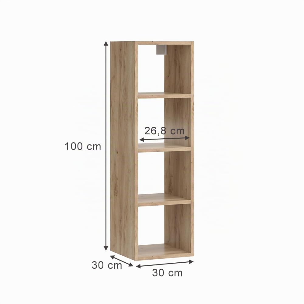 Vicco Étagère Murale Wido, Anthracite, 30x100cm
