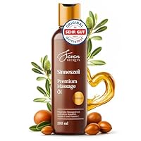 Massageöl PREMIUM für genussvolle Massagen 200ml (Dermatest: SEHR GUT) - Massage Öl mit wertvollem Mandelöl für intensive Pflege