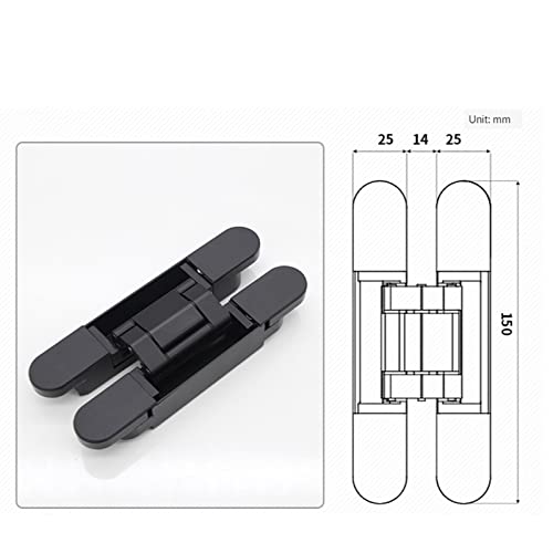 Charnière de porte invisible JCAKES en argent taille A pour meuble