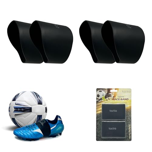 Tactia Soccer Lace Bands Youth, Premium Silicone, Cleat Lace Covers,