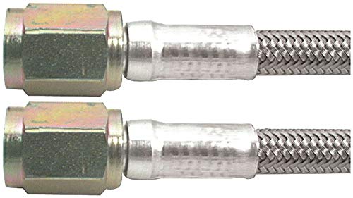 Allstar Performance ALL46300-60#3 Braided Steel Lines With -3 Ends, 60 Inch