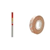 Frost King V4825/8 Crystal Clear Vinyl Sheeting-Packaged Rolls, 48" x 25' x 8mil, 25 Feet & Double Face Mounting Tape, 1/2" x54' - for 3 Windows