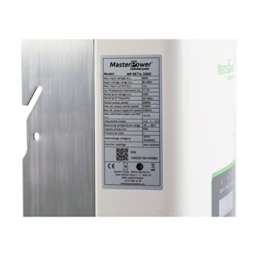 Master Power Solar-Wechselrichter, Netzeinspritzung, 3000 W, einphasig