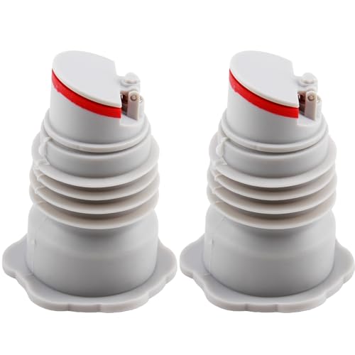 2 piezas juntas para manguera de desagüe de lavadora, 35 – 40 mm, cubierta de sellado de silicona, uso universal para tubos de desagüe domésticos, con tapa de cierre para evitar olores