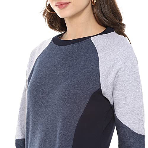 Image of Campus Sutra Women's Cotton Crew Neck Sweatshirt