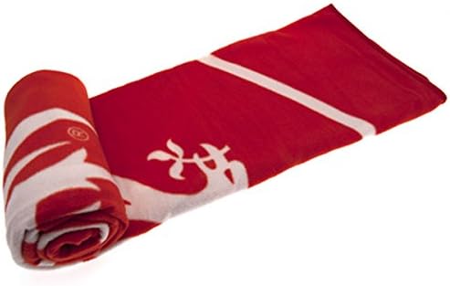 Forever Collectibles Liverpool FC Crest Fleece Blanket, Red/White, 127 x 152 Cm