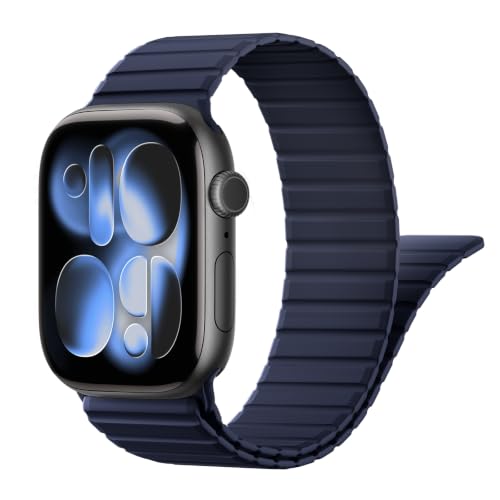 Magnetic Silicone Strap for Apple Watch Band 46mm 42 44 40 49mm Men Women
