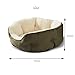 PJDDP Cat Beds for Indoor Cats, Dog Sofa Bed for Small Dogs Round Dog Bed Cushion Washable Pet Bed for Puppy and Kitten with Slip-Resistant Bottom Pet Sofa for Small Dogs,Blue,L