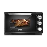 KLEINER ALLROUNDER: Kompakter Design Backofen mit ca. 20 Liter Garraum und extra wärmeisolierendem Gehäuse für ein besonders sicheres Backen, ideal als Toastofen, Pizzaofen oder Mini-Backofen einsetzbar.