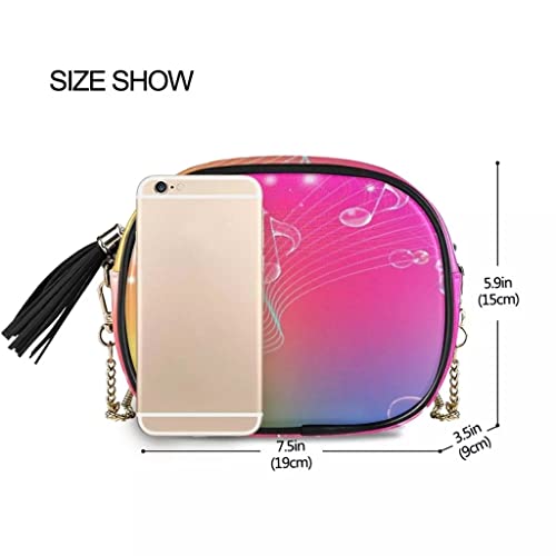 Sac zippé en cuir robuste avec grand compartiment notes de musique - 2