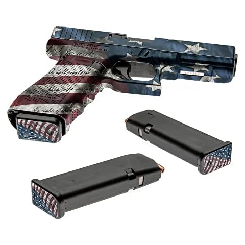 GunSkins Pistol Skin and Mag Skins Bundle - Premium Vinyl Gun Wrap with Precut Pieces - Easy to Install - 100% Waterproof Non-Reflective Matte Finish - Made in USA - Proveil Victory Cover